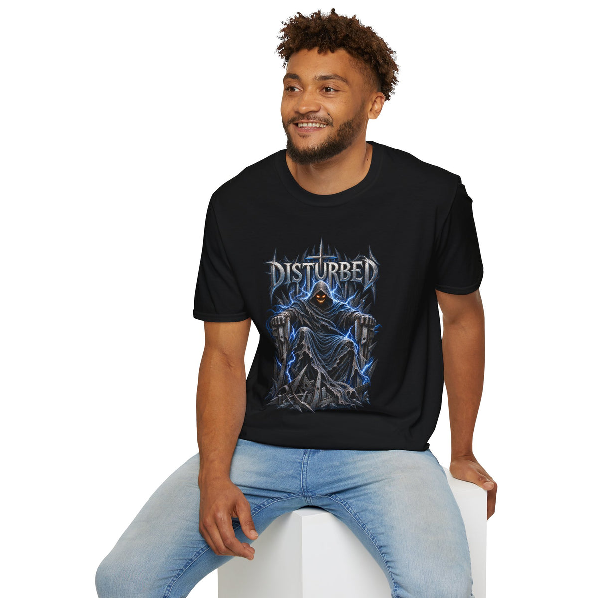 Disturbed | Storm Throne | The Guy | Grim Reaper Band T-Shirt