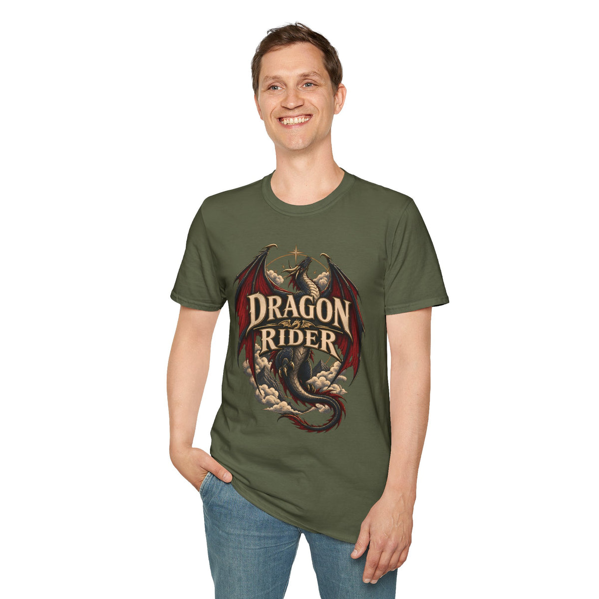 Dragon Rider | Fourth Wing Fantasy Book Inspired Dragon T-Shirt