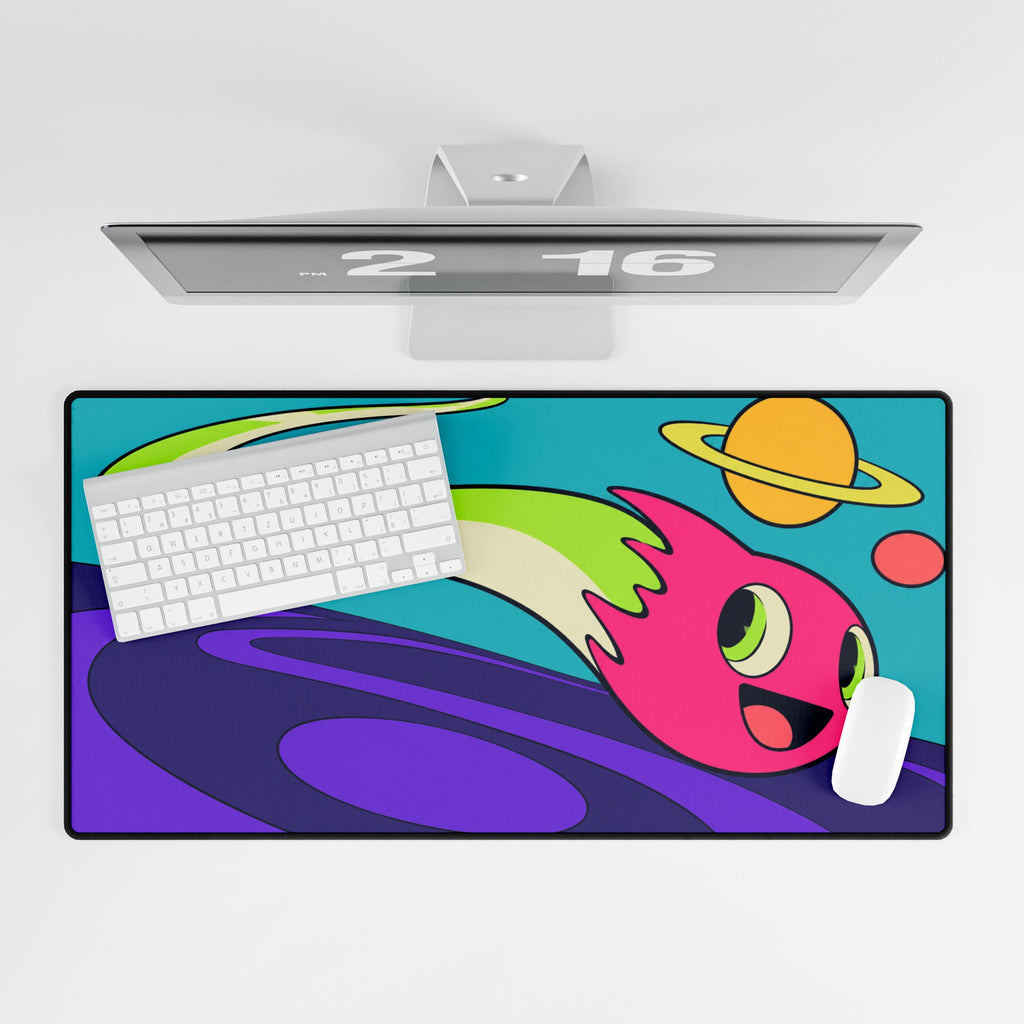 Cosmic Comet Desk Mat | Colourful Gaming Mouse Pad