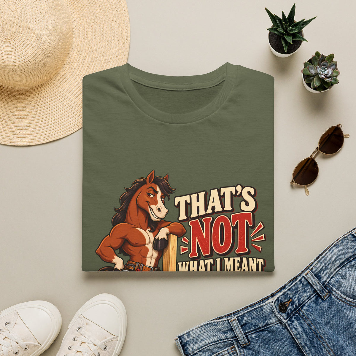 The Wrong Kind of Stud | Funny Horse Graphic T-Shirt