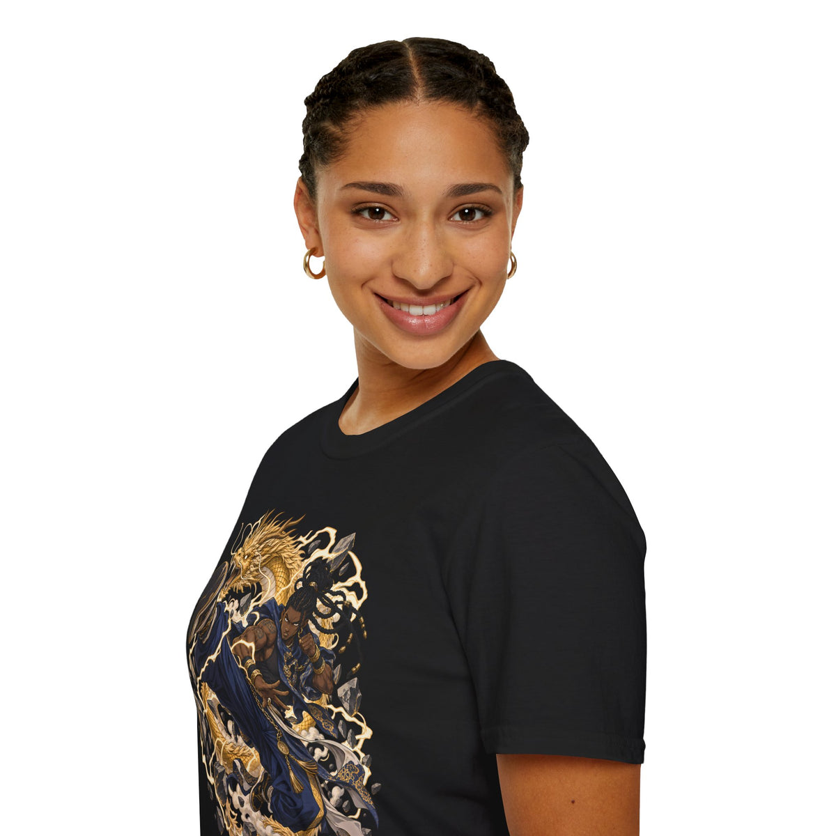 Golden Dragon | Ninja Dragon Kick | Martial Arts Warrior T Shirt