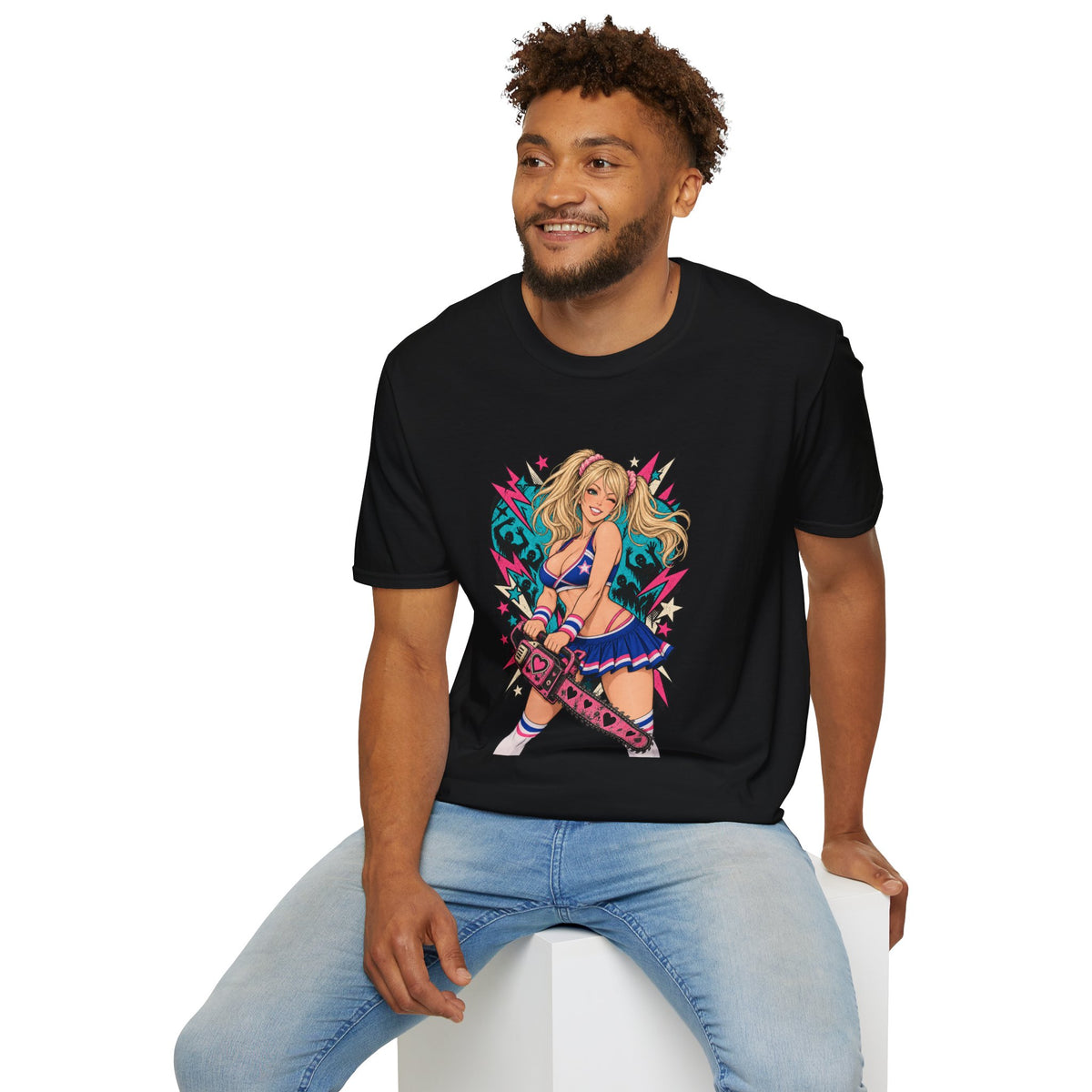 Juliet Starling | Lollipop Chainsaw | Zombie Game | Sexy Pin Up Girl T Shirt