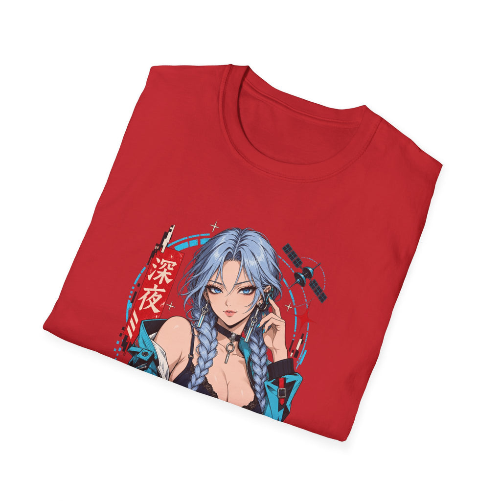 Ice | Sexy Anime Cyber Pin Up Girl Graphic T-Shirt