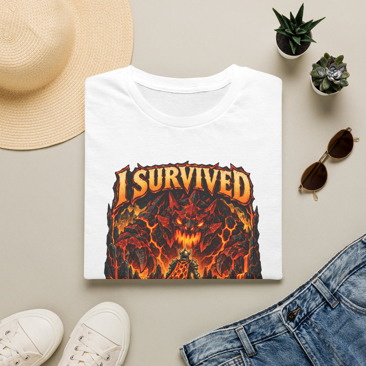 I Survived The Fight Caves Runescape / OSRS Inspired T-Shirt