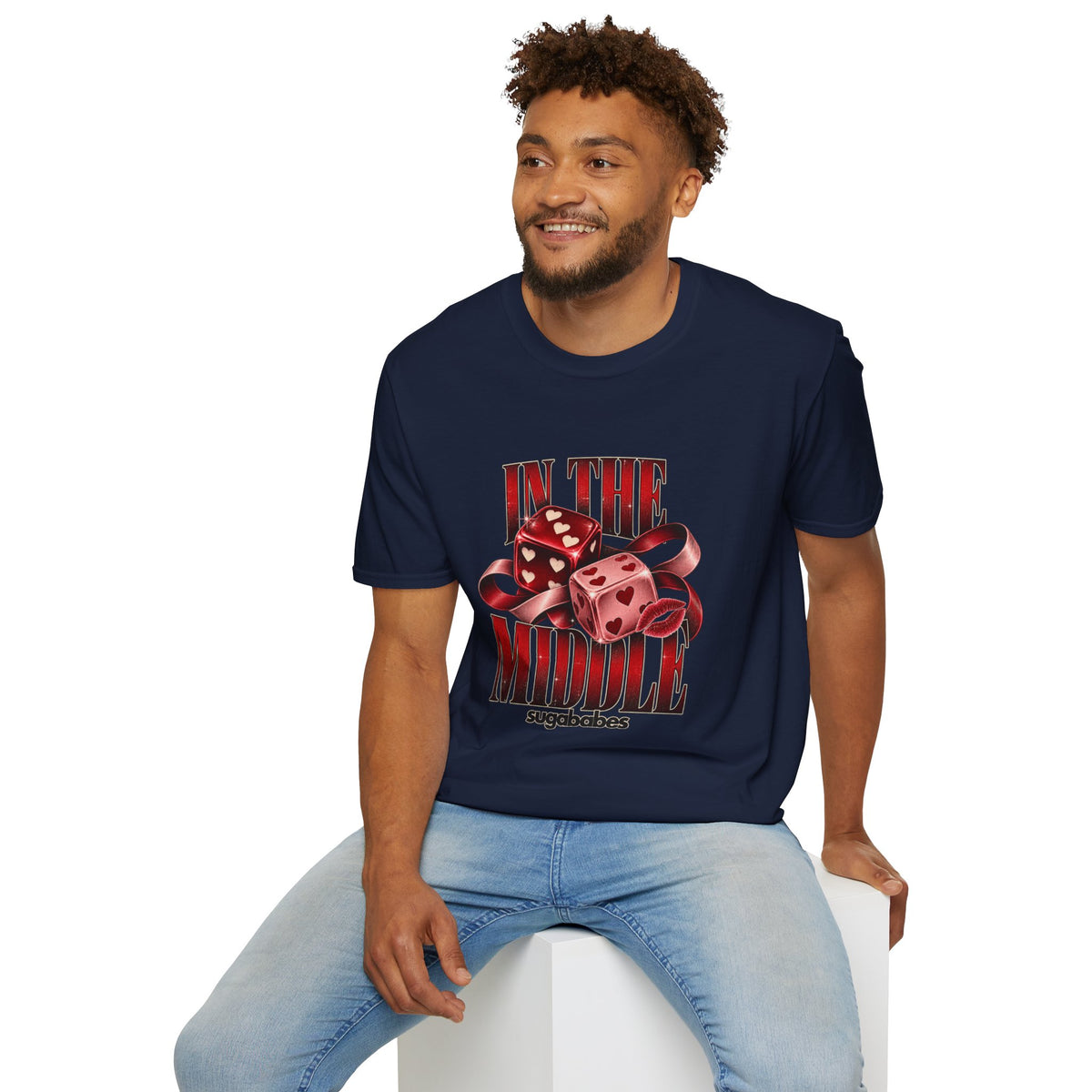 In The Middle | Sugababes | Retro Red Dice Graphic T Shirt