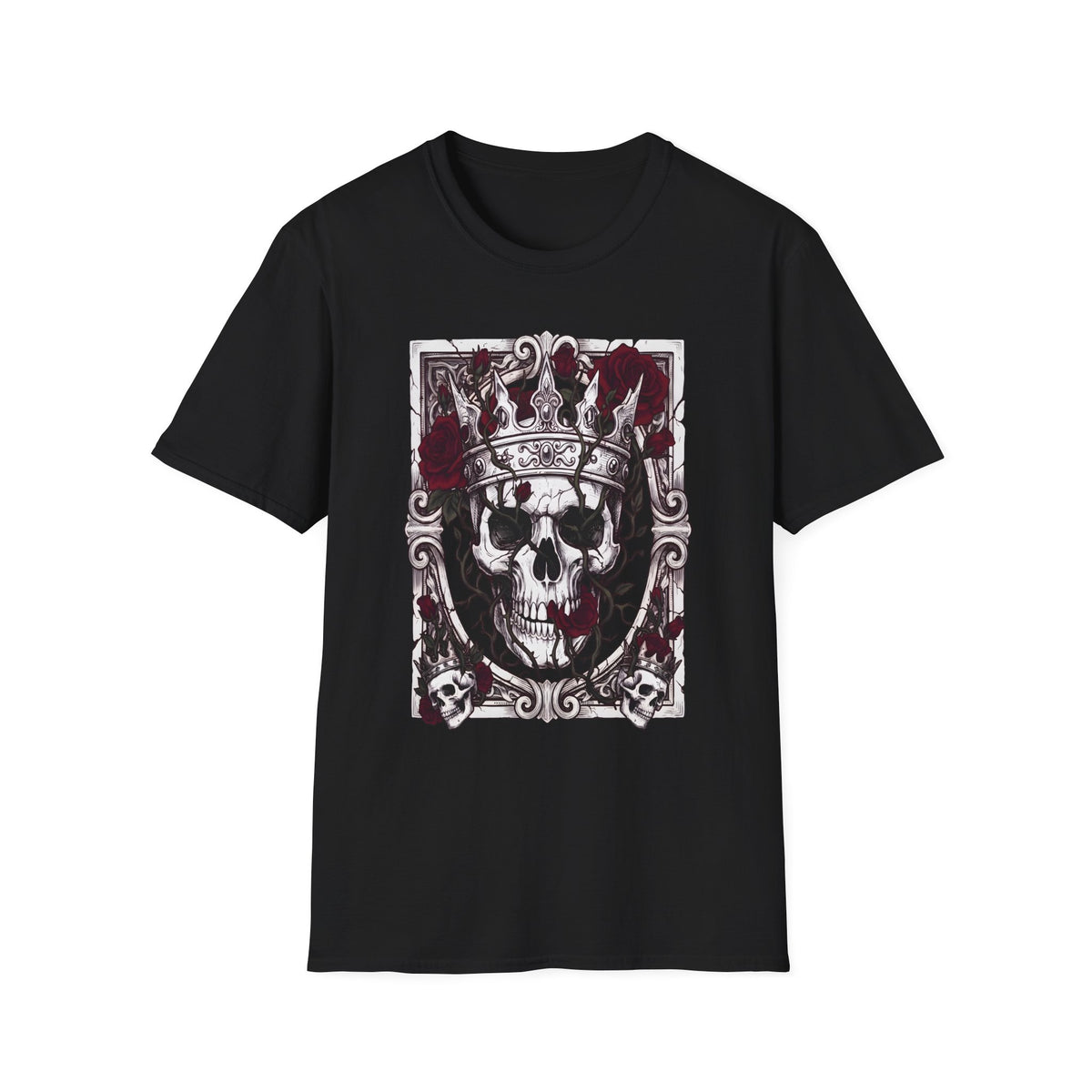 The Briar King - T-Shirt, Gothic / Dark Fantasy Skulls & Roses Design