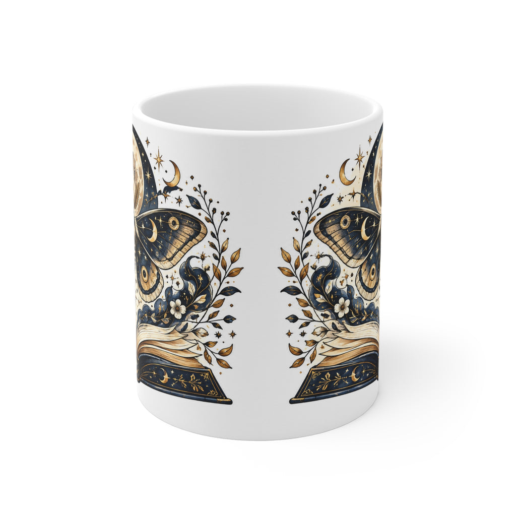 Moth & Moon | Book Readers Coffee Mug Gift (11oz)