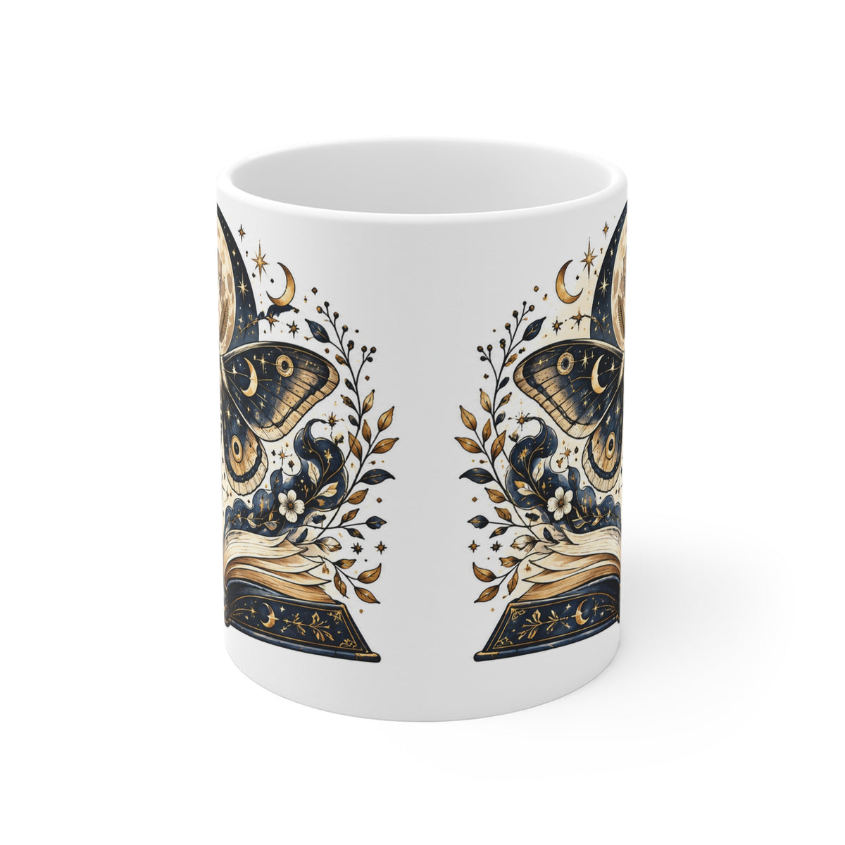 Moth & Moon | Book Readers Coffee Mug Gift (11oz)