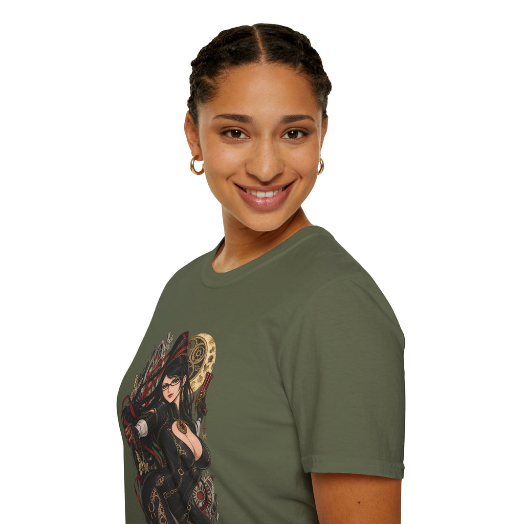 Bayonetta | Sexy Gothic Gaming Anime Pin Up Girl | Gothic Sorceress T-Shirt