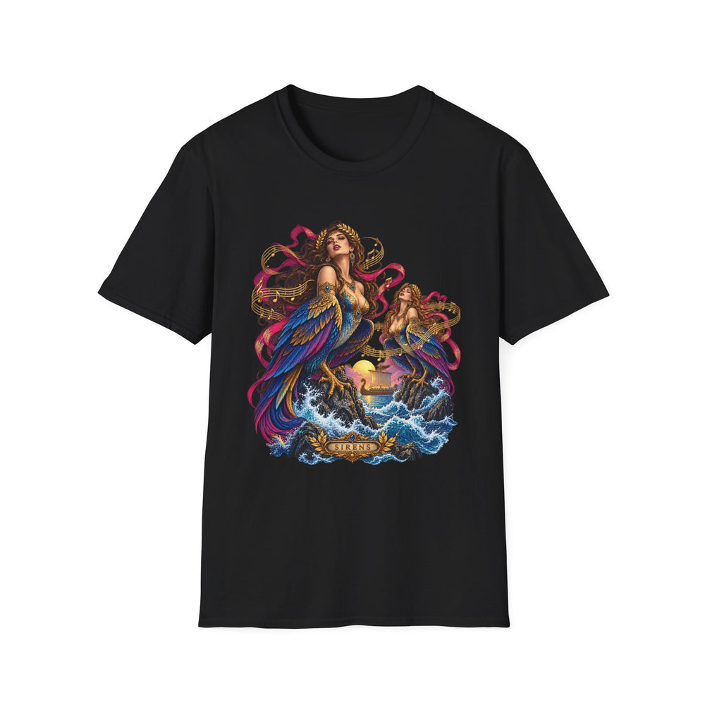 Sirens Greek Mythology T-Shirt, Odyssey Bird Women Fantasy Art
