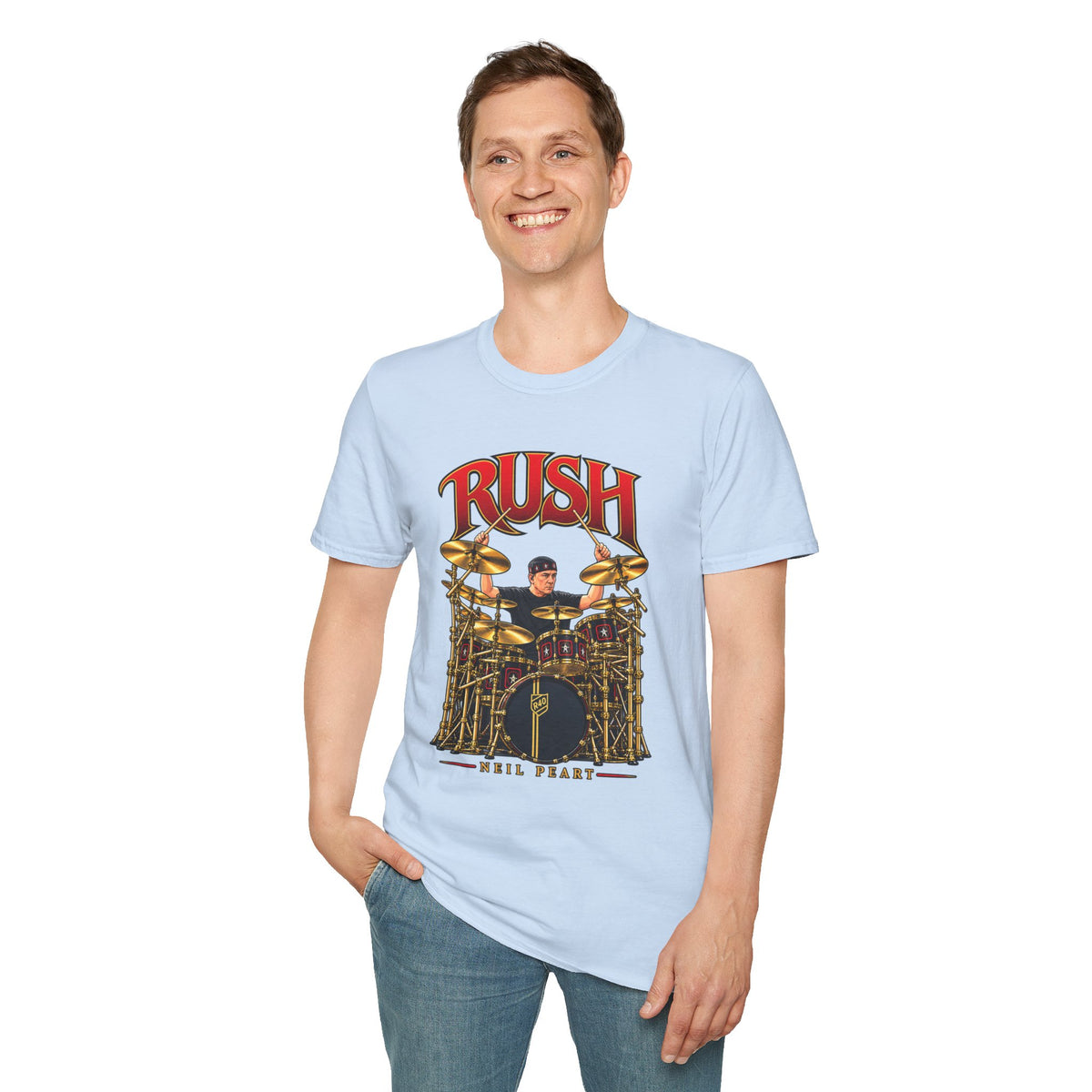 Rush | Neil Peart Drum Solo | Prog Rock Drummer Graphic T-Shirt