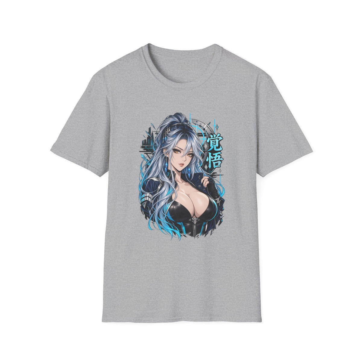 Angel | Sexy Cyberpunk Anime Sorceress Pin Up Girl | Waifu Graphic T-Shirt