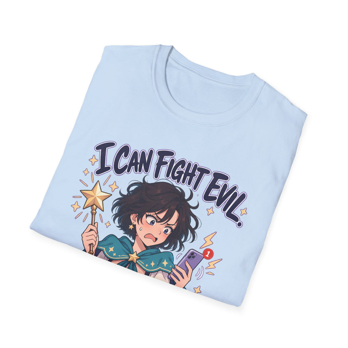 Working Witch | I Can Fight Evil, Please Just Email | Cute Anime T Shirt