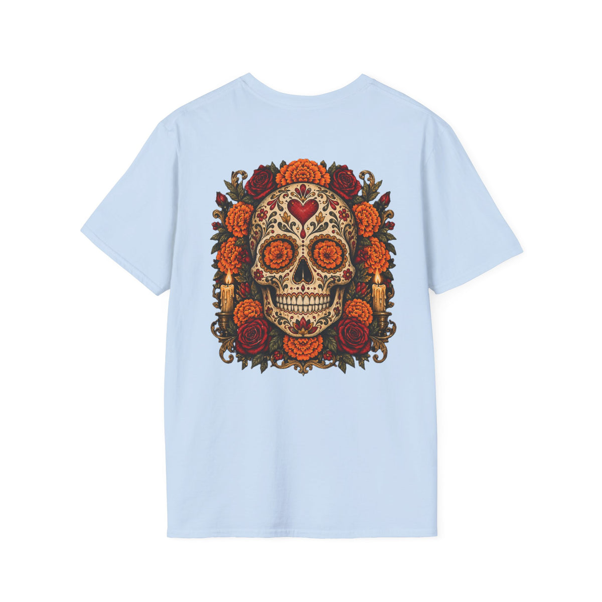 Sugar Skull | Day of the Dead | Floral Skull Graphic Tee