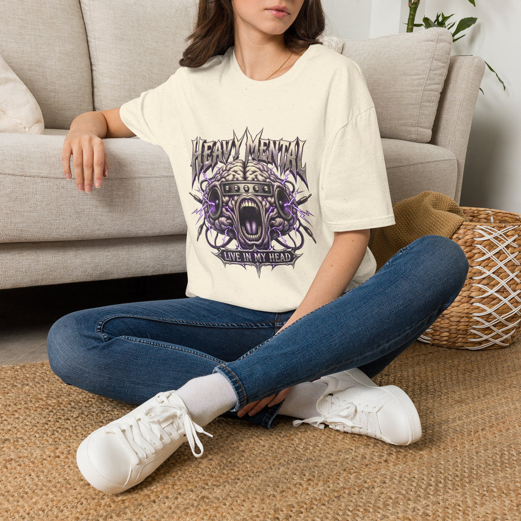 Heavy Mental T-Shirt | Live In My Head' Metal Graphic Tee