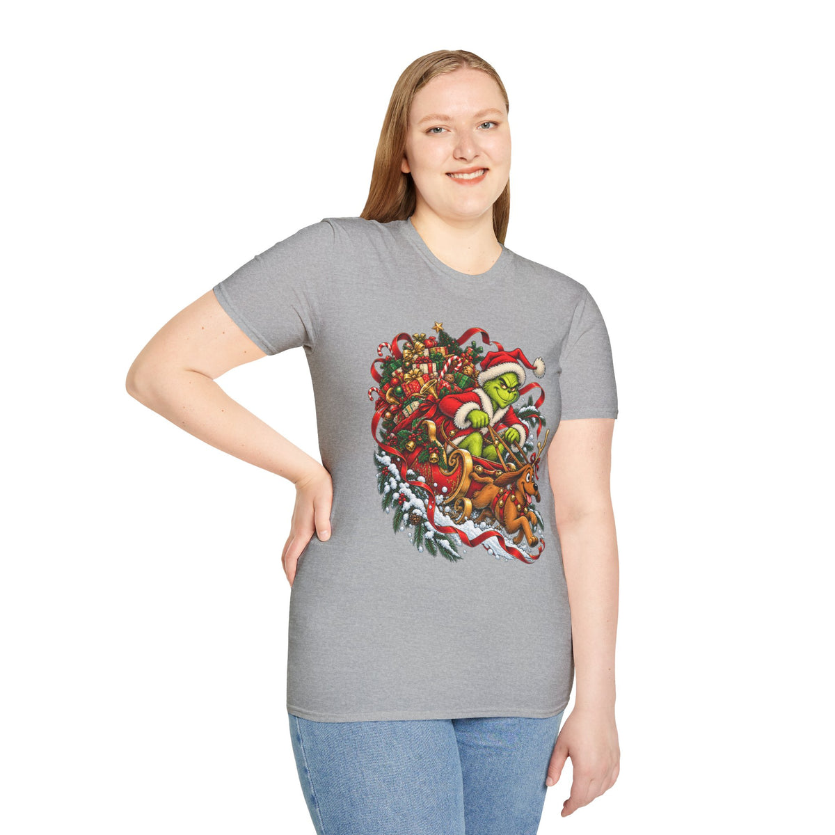 Grinch & Max Sleigh Ride | Funny Christmas T Shirt