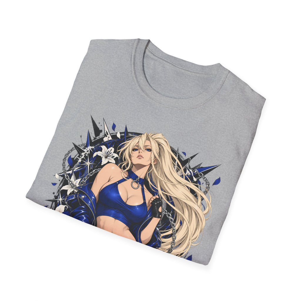 Electric Girl | Japanese Anime | Blonde Bombshell Pin Up Graphic Shirt