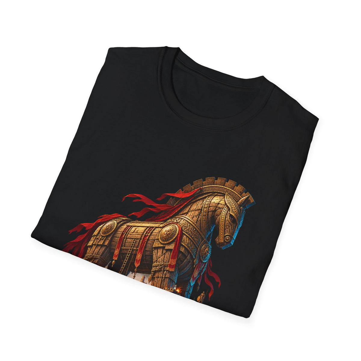 Trojan Horse Greek Mythology T-Shirt, Troy Wooden Horse Art