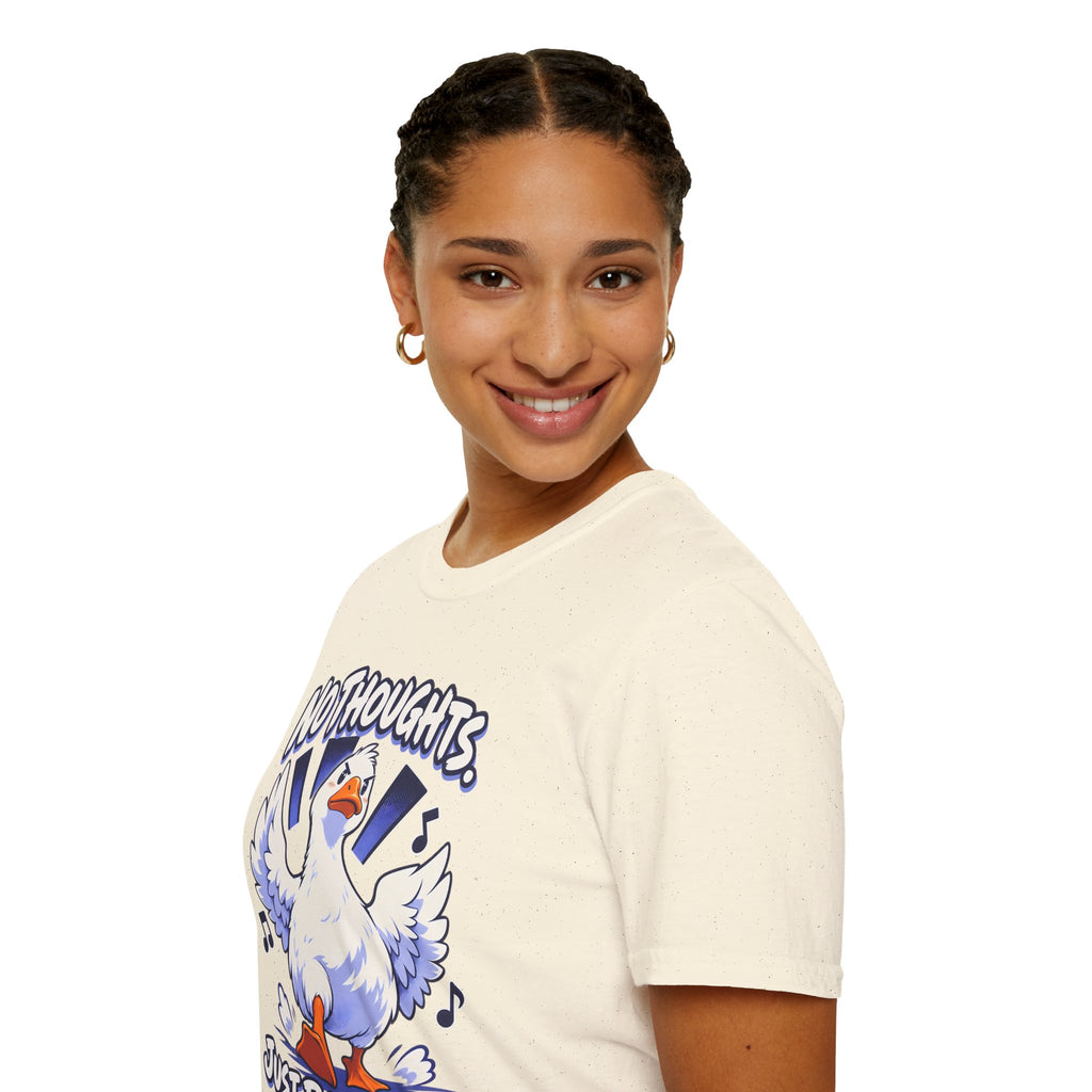 Cute Goose | No Thoughts, Just Boss Music T Shirt