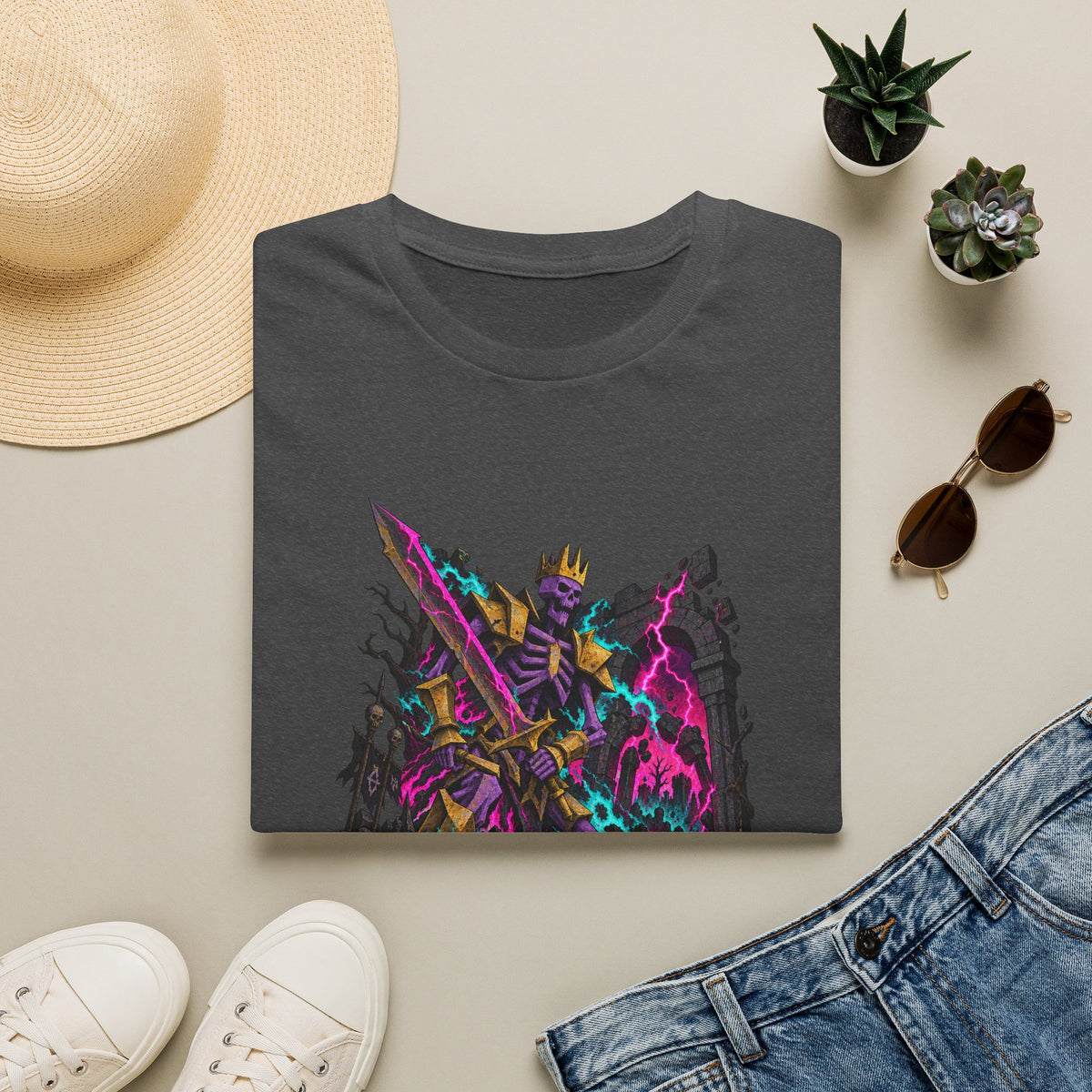 Skeleton Lich King | Final Boss | Gamer Shirt