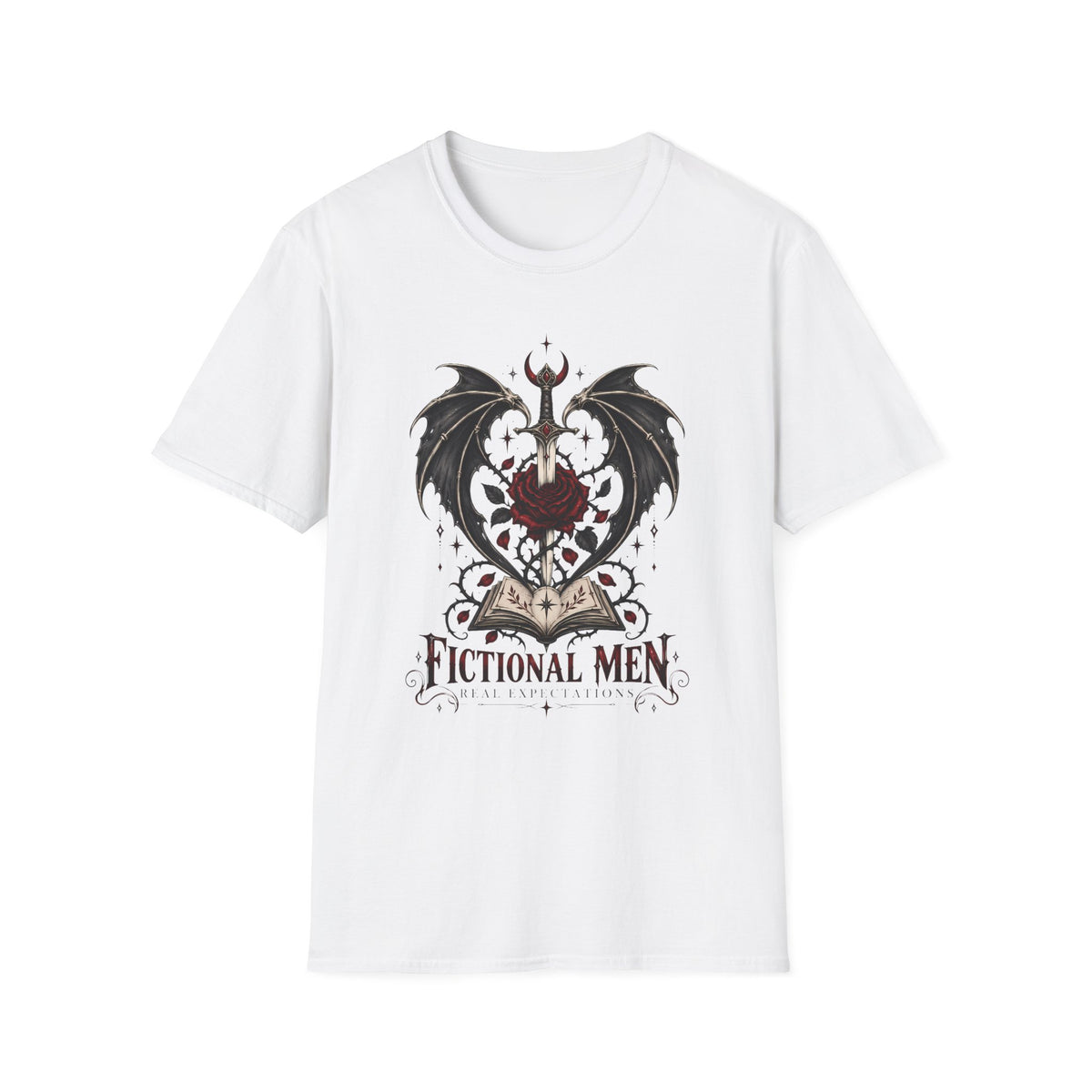 Fictional Men Real Expectations | ACOTAR Inspired Graphic T Shirt