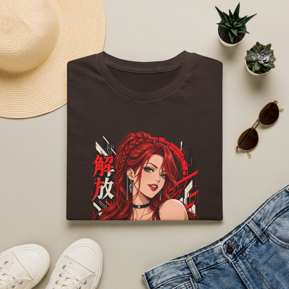Red Widow | Sexy Anime Pin Up Girl | Waifu T-Shirt