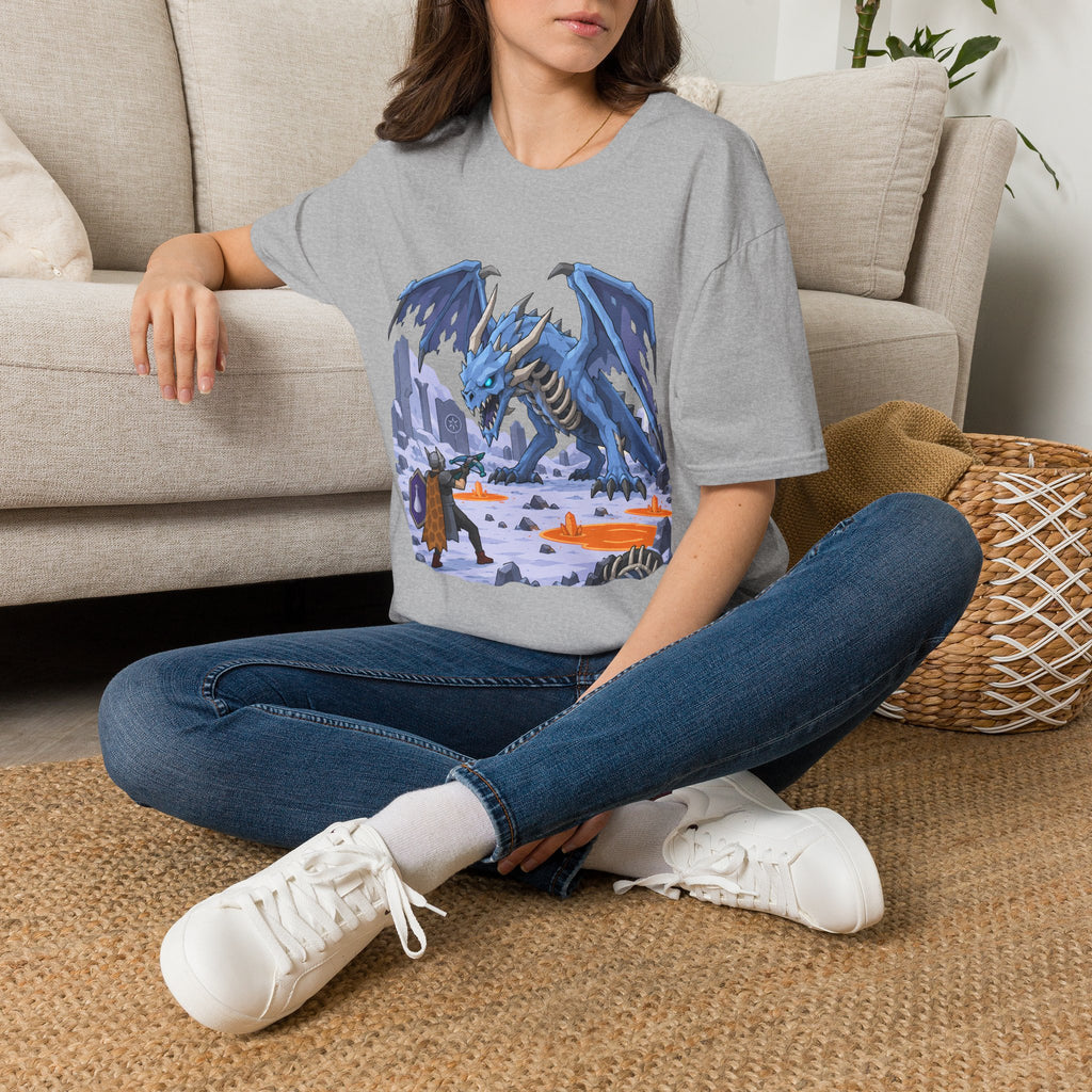 Vorkath Blue Ice Dragon T-Shirt - Fantasy Dragon Graphic Tee