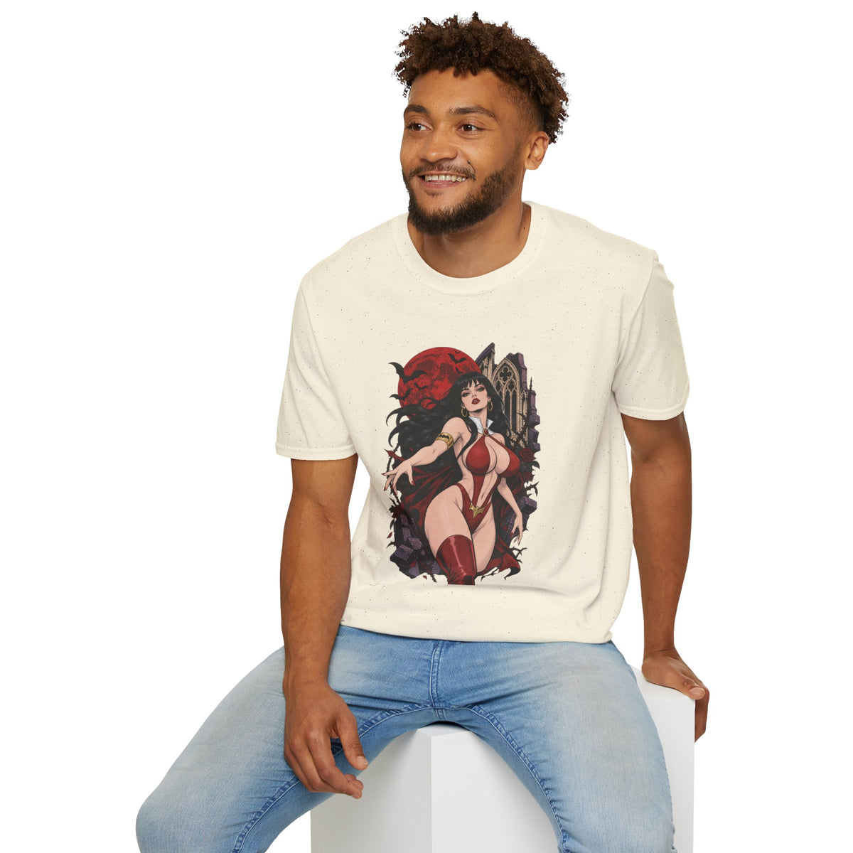 Vampirella | Sexy Vampire Queen | Pin Up Girl | Sexy Halloween Graphic T-Shirt