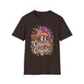 Cheshire Cat | Curiouser & Curiouser | Whimsical Mushroom Design Graphic Shirt