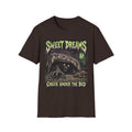 Sweet Dreams Horror T-Shirt — “Check Under the Bed” Gothic Sleep Tee