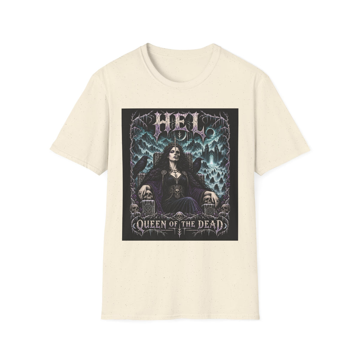 Hel Queen of the Dead T-Shirt — Gothic Metal Band Art Tee