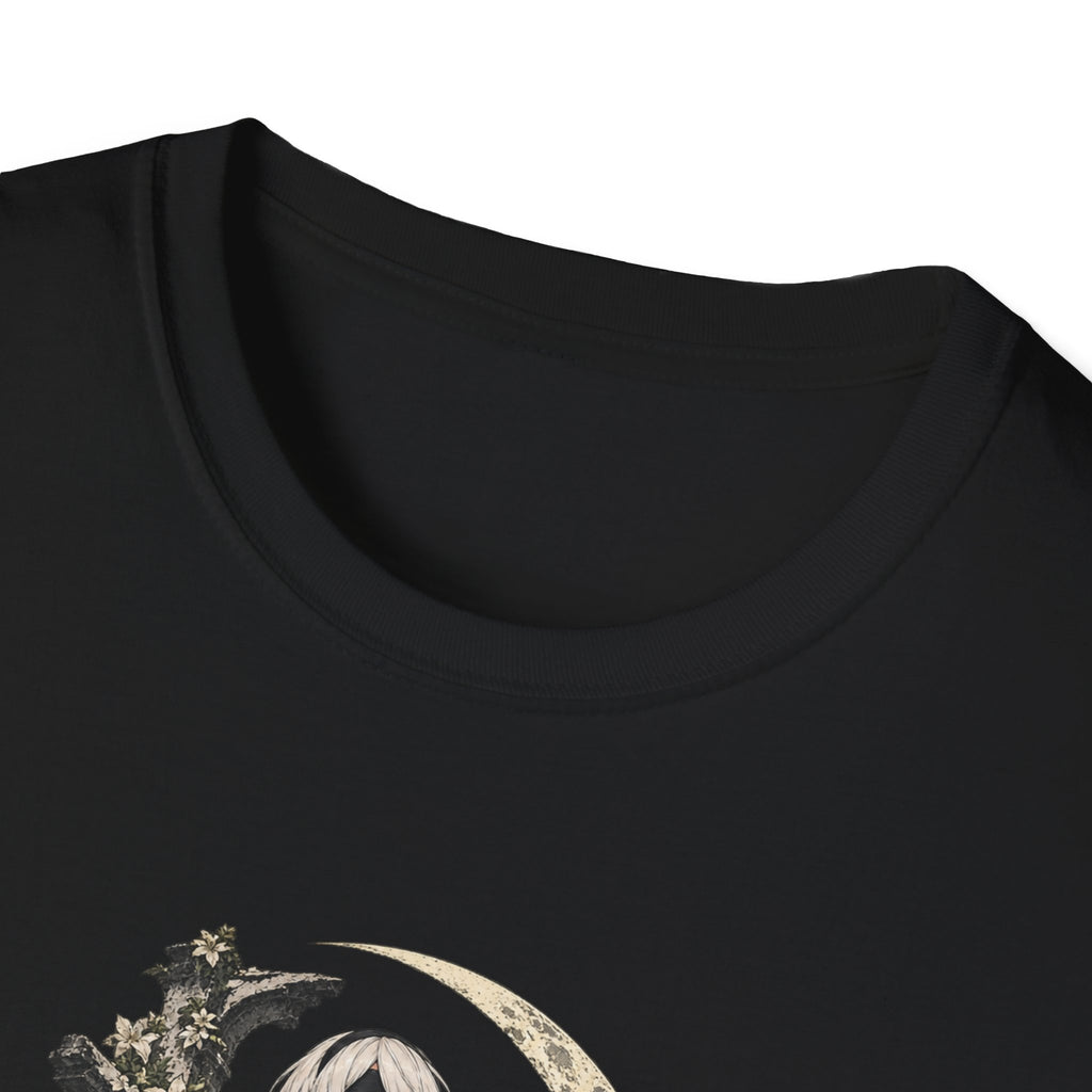 2B | Nie: Automata | Anime Gothic Warrior Moonlight Pin Up T-Shirt