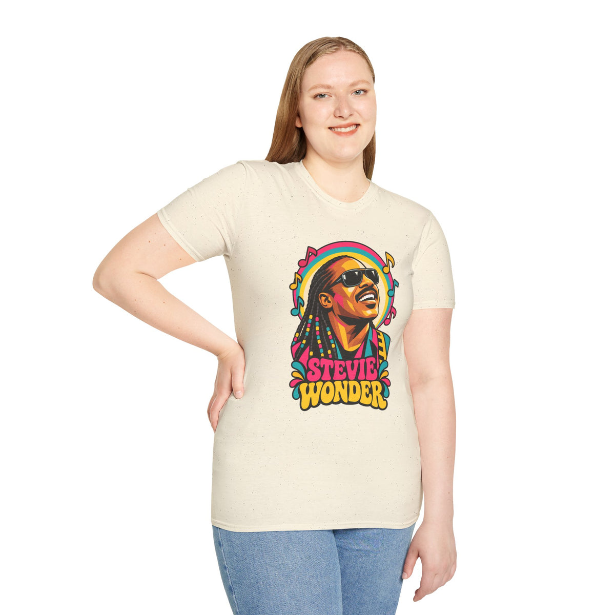 Stevie Wonder Life in Colour Music Legend Portrait T-Shirt