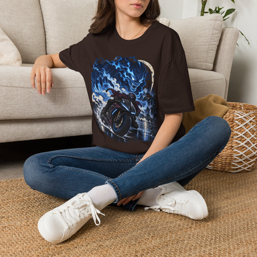 Demon of the Storm | Night Rider | Japanese Urban Motorcycle Tee