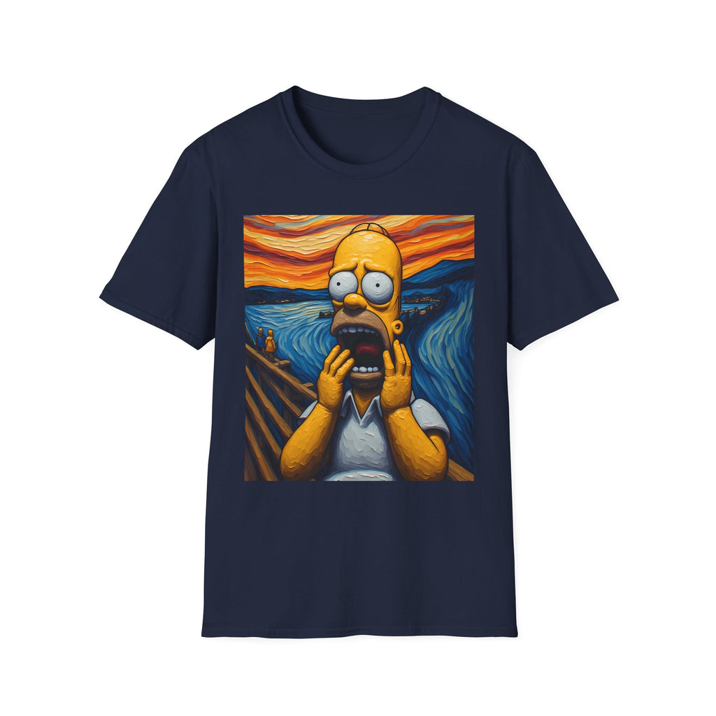 Homer Scream T-Shirt — Parody Pop Art Graphic Tee