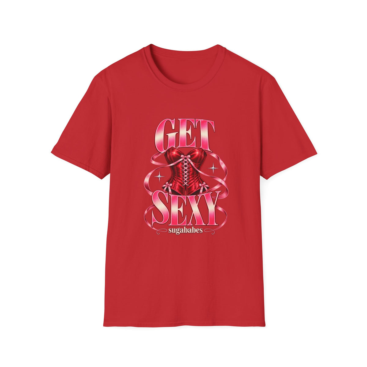 Get Sexy | Sugababes | Corset Retro Pink Y2K Vibe Graphic T Shirt