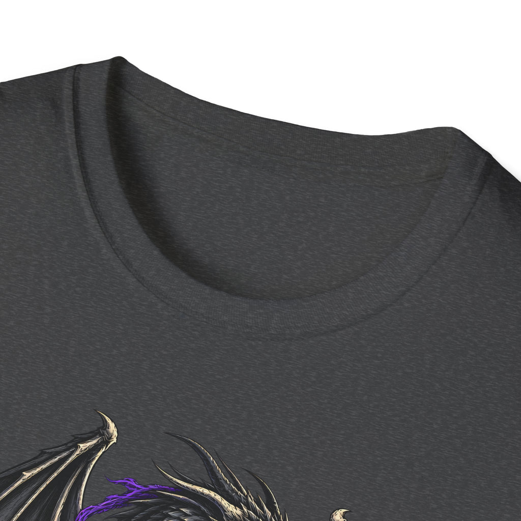 Onyx Storm Dragon T-Shirt | Book Inspired Gothic Lightning Fantasy Tee