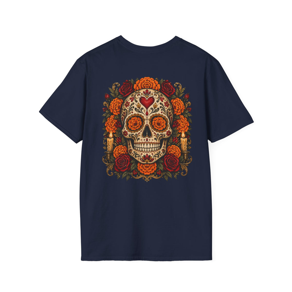 Sugar Skull | Day of the Dead | Floral Skull Graphic Tee