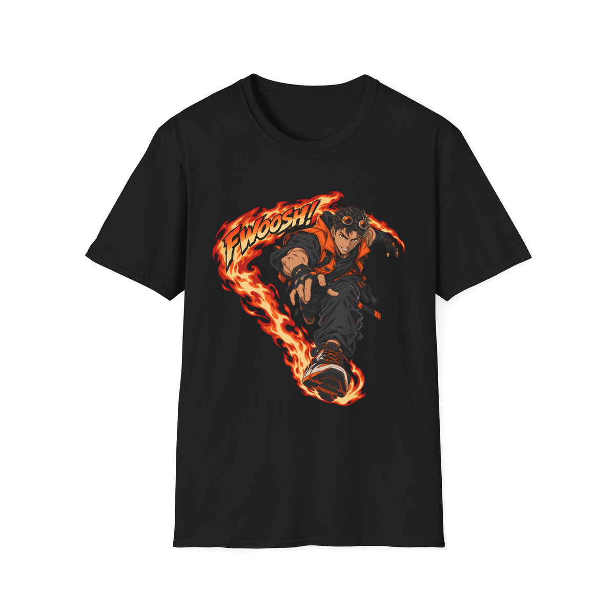 FWOOSH! | Fire Ninja | Japanese Anime Ninja Graphic Shirt