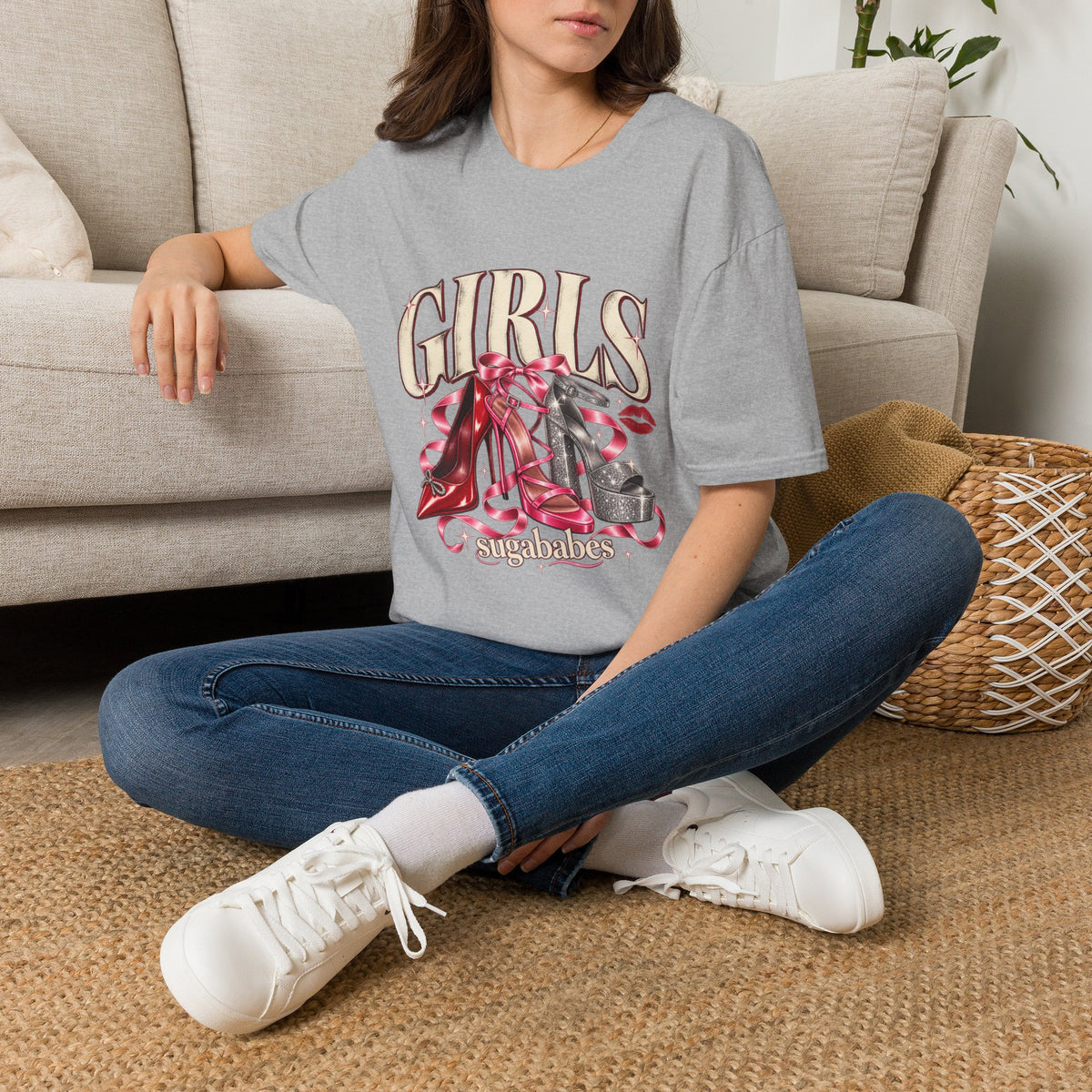 Sugababes |  Red Heels & Ribbons | Girls Night T Shirt