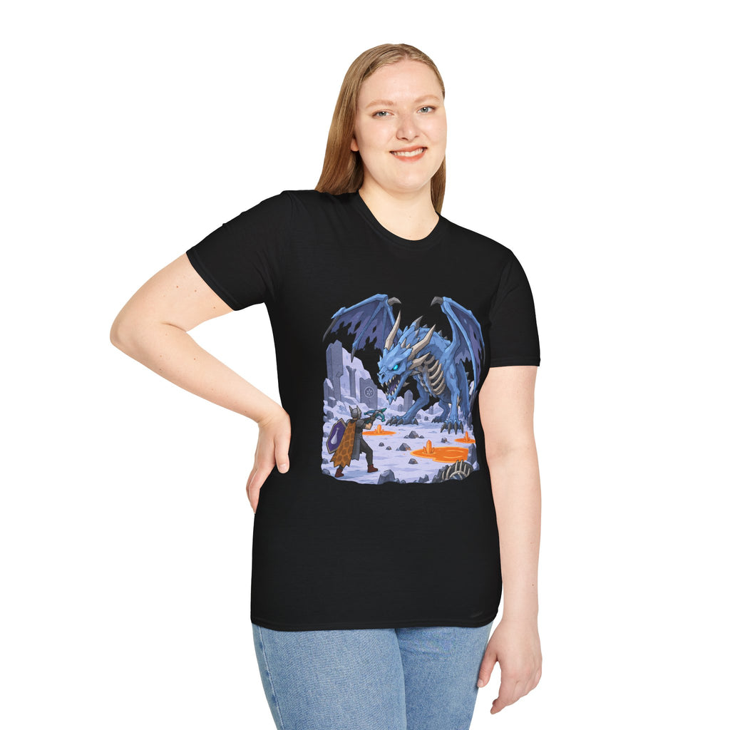 Vorkath Blue Ice Dragon T-Shirt - Fantasy Dragon Graphic Tee
