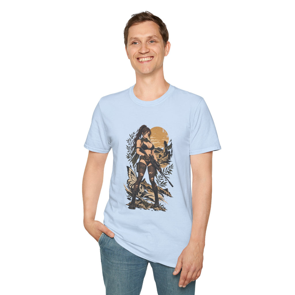 Quiet | Metal Gear | Sexy Sniper Pin up Fantasy Warrior Woman T-Shirt
