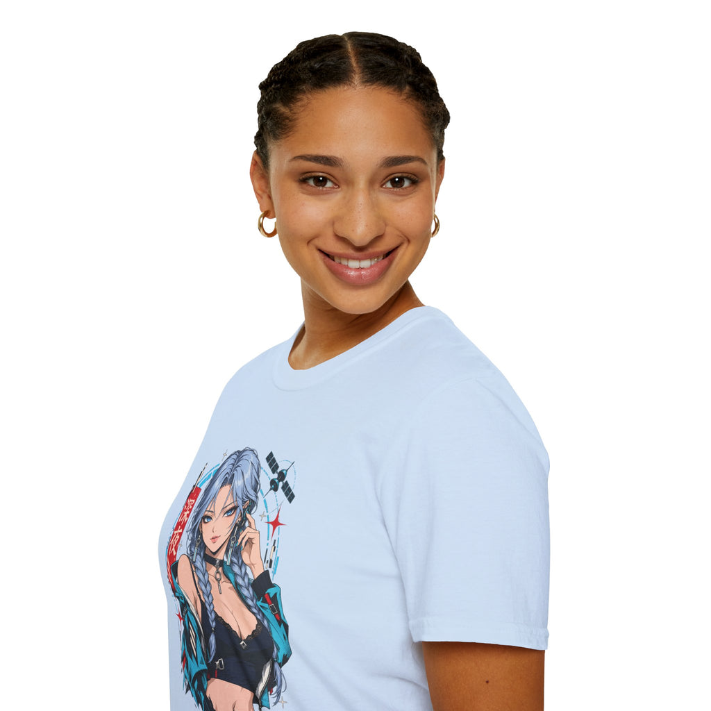 Ice | Sexy Anime Cyber Pin Up Girl Graphic T-Shirt