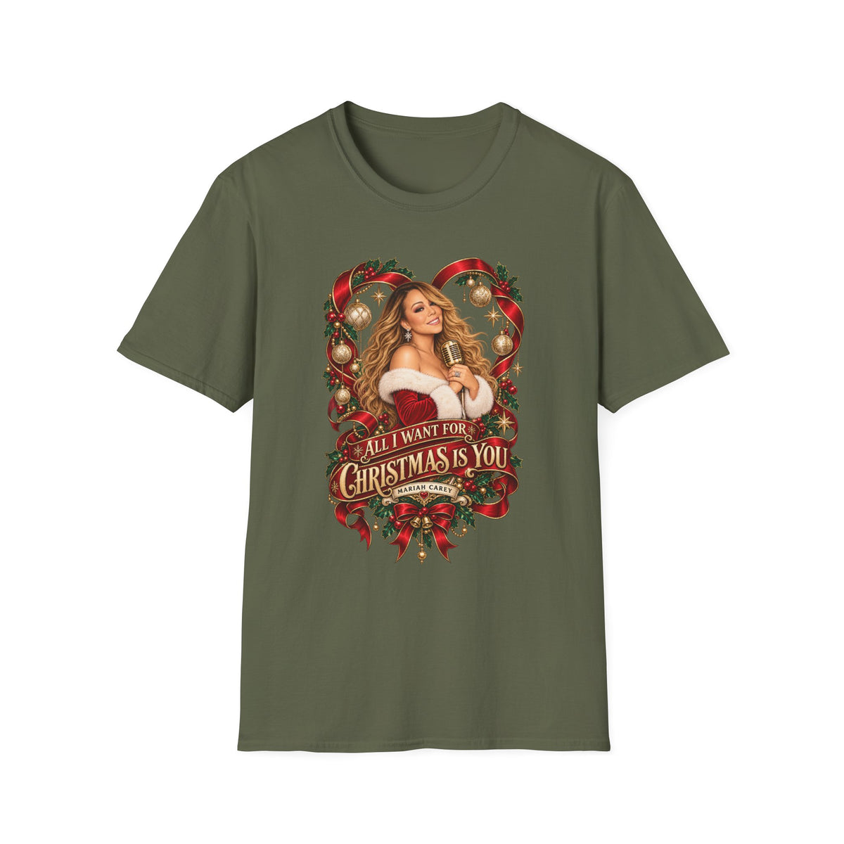 Mariah Carey | All I Want for Chrismtas Is You | Christmas Graphic T-Shirt