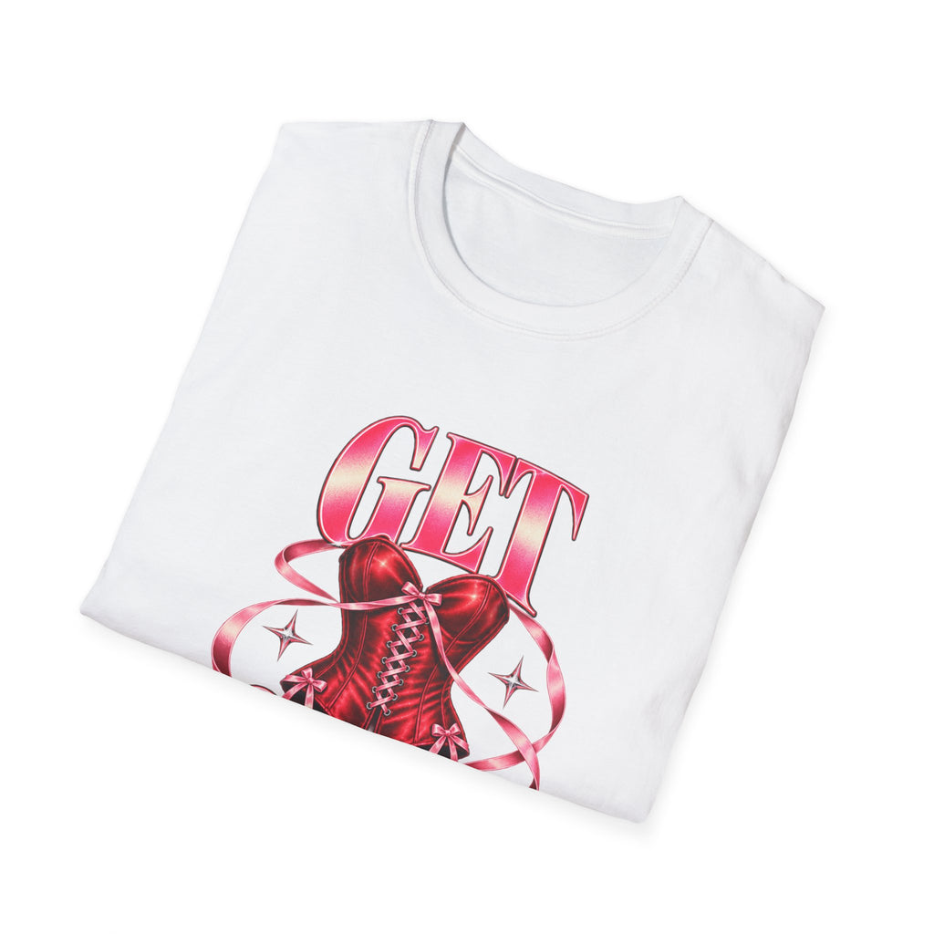Get Sexy | Sugababes | Corset Retro Pink Y2K Vibe Graphic T Shirt