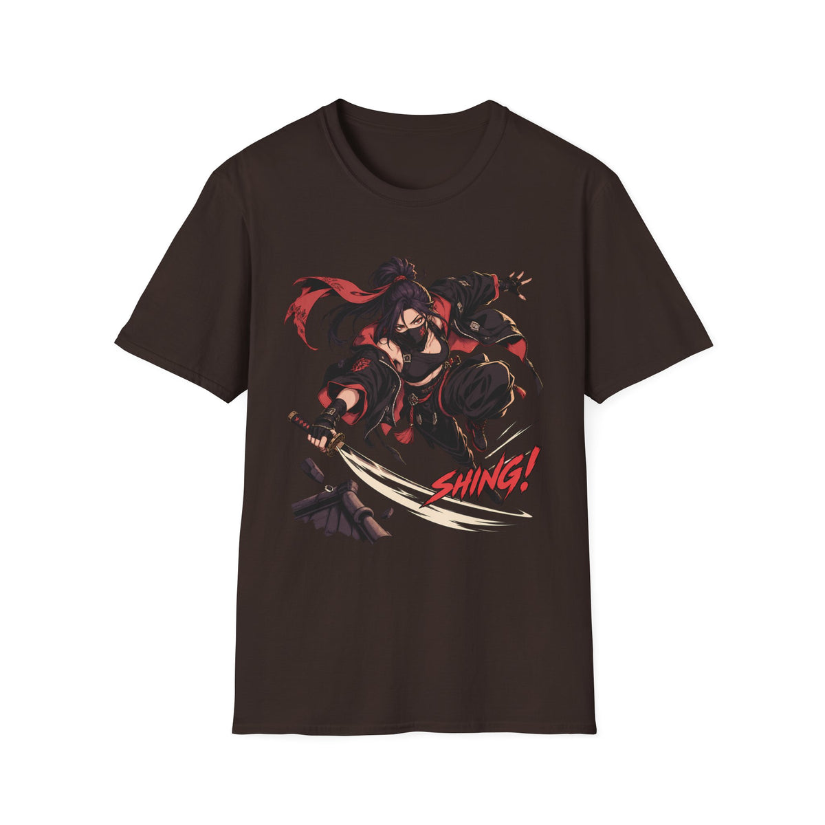 SHING! | Rooftop Samurai Girl | Japanese Anime Style Fight Shirt