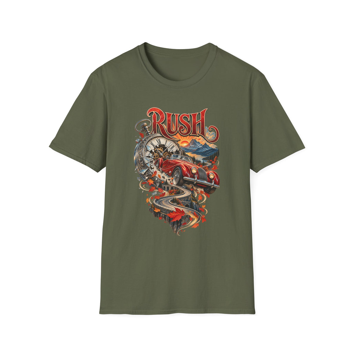 Rush | Prog Band | Red Barchetta | Graphic T-Shirt