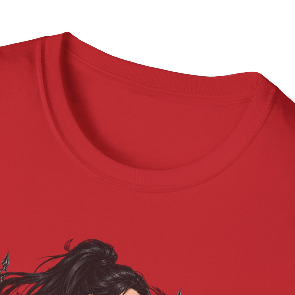 The Seducer | Sexy Black Haired Pony Tail Pin Up Girl Graphic Shirt