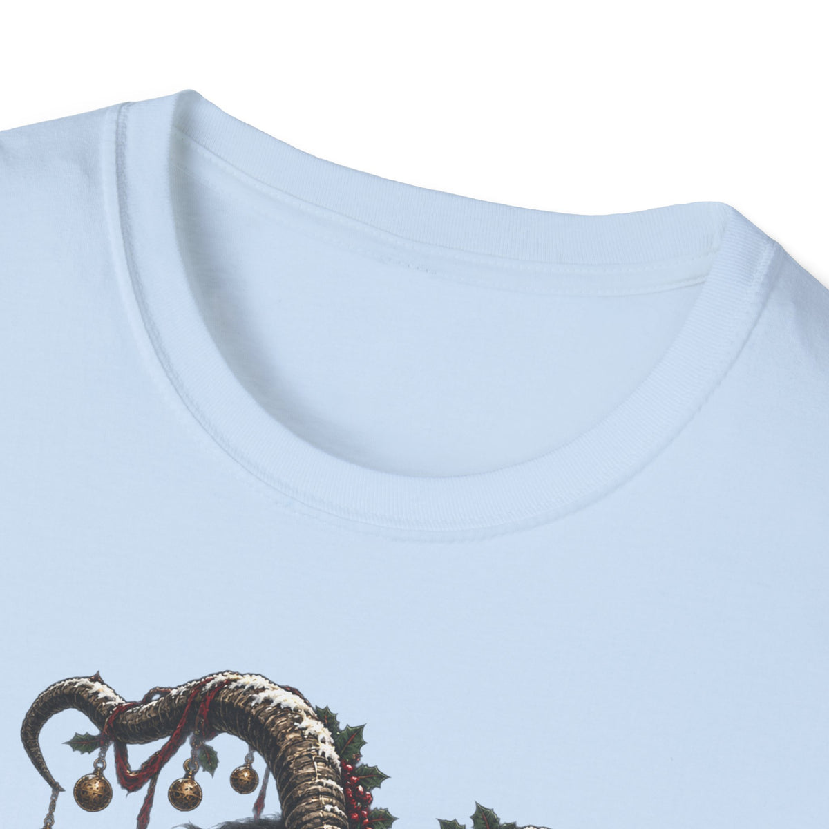 Krampus with Bell | Dark Christmas Demon T-Shirt