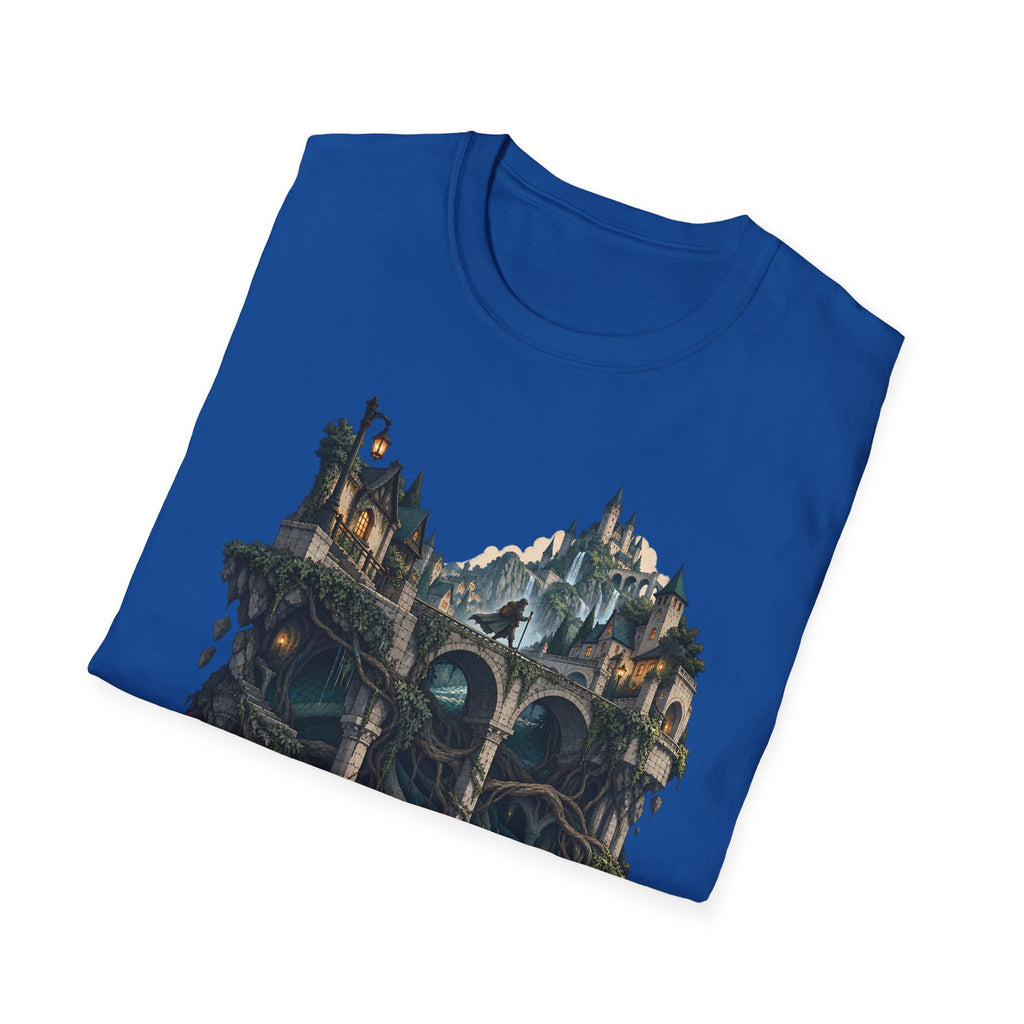 Quests and Adventures | Japanese Style | Anime Fantasy Dragon Castle T Shirt